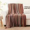 Battilo Boho Knitted Throw Blanket With Tassels 10