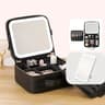 Travel Makeup Bag With LED Mirror And Adjustable Cosmetic Organizer 6