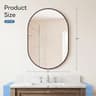 Modern Oval Metal Frame Wall Mirror With Tempered Glass For Bedroom And Living Room 10
