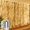 USB 8 Mode LED Curtain Fairy Lights For Wedding Christmas And Holiday Decor 12