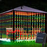 Solar Curtain String Lights 8 Modes Waterproof Outdoor Fairy Lights 8