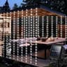 300 LED Solar Curtain Lights Waterproof Outdoor Fairy Garland With 8 Lighting Modes 7