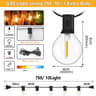 G40 Outdoor LED String Lights Waterproof Shatterproof Patio Festoon Lights EU Plug 6