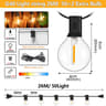 G40 Outdoor LED String Lights Waterproof Shatterproof Patio Festoon Lights EU Plug 12