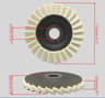 115125mm Wool Felt Flap Polishing Disc For Angle Grinder Metal And Stone Mirror Finish 6