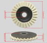 115125mm Wool Felt Flap Polishing Disc For Angle Grinder Metal And Stone Mirror Finish 7