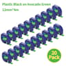 20Pack Compatible DYMO LetraTag 12mm Black On Green Label Tape Refills 8