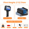 600DPI Handheld Inkjet Printer With FastDrying Ink For Date Batch Number QR Code And Logo Printing 5