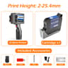 127mm Handheld Inkjet Printer Portable Batch Code Expiry Date And QR Code Printing Machine 6