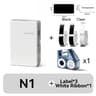 N1B18 Mini Portable Thermal Transfer Label Printer With LongLasting Ribbon And PET Stickers 10