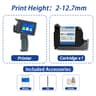 Portable 127mm Handheld Inkjet Printer For QR Codes Barcodes Logos And Date Printing 7