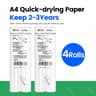 A4 Thermal Printer Paper Roll And Folded QuickDry Printing Paper For A40 9