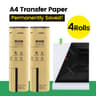 A4 Thermal Printer Paper Roll And Folded QuickDry Printing Paper For A40 12