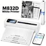 M832D Portable A4 Thermal Printer With Touchscreen Wireless Inkless Printing For Travel And Office 6