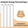 A4 QuickDry Thermal Printer Paper Rolls And Folded Sheets For M832M833M834M835 6