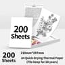 A4 QuickDry Thermal Printer Paper Rolls And Folded Sheets For M832M833M834M835 9