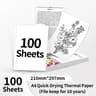 A4 QuickDry Thermal Printer Paper Rolls And Folded Sheets For M832M833M834M835 7