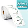 Rainbow Round And Square Thermal Sticker Labels For Shipping Packaging And DIY Branding 15