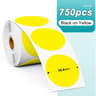 Rainbow Round And Square Thermal Sticker Labels For Shipping Packaging And DIY Branding 20