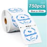 Rainbow Round And Square Thermal Sticker Labels For Shipping Packaging And DIY Branding 21