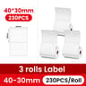 40 X 30mm White Thermal Label Stickers For M108 M110 M120 M200 M220 M221 Printers 10