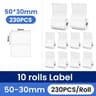 40 X 30mm White Thermal Label Stickers For M108 M110 M120 M200 M220 M221 Printers 13