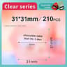 Transparent Thermal Label Stickers For B1B21 Printers  SelfAdhesive Clear Labels 9