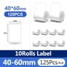 Waterproof White Thermal Label Paper Rolls For B1 B21 Printers  3510 Rolls 12