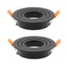 Adjustable Round Recessed LED Spotlight Frame GU10 MR16 Ceiling Downlight Holder 210PCS 6