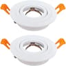 Adjustable Round Recessed LED Spotlight Frame GU10 MR16 Ceiling Downlight Holder 210PCS 7