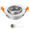 Adjustable Round Recessed Ceiling Spotlight Frame For GU10 MR16 Bulbs 256 Inch Cutout 10