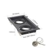 Adjustable Square Recessed Ceiling Light Frame For GU10 MR16 LED Spotlights 8