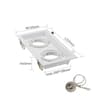 Adjustable Square Recessed Ceiling Light Frame For GU10 MR16 LED Spotlights 10