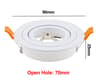 Square Recessed Ceiling Spotlight Frame GU10 MR16 With 276 Inch Cutout 6
