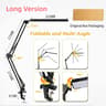 10W LED Desk Lamp With Clamp Adjustable Swing Arm 3 Color Modes And 10 Brightness Levels 7