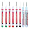 8PCS 20mm Deep Hole Marker Pens Waterproof Long Nib Marking Tools For Woodworking And Metal 18