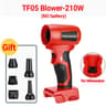 210W Cordless Handheld Turbo Blower Fan For 18V20V Batteries 10