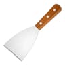 Wooden Handle Stainless Steel Angled Spatula For Grilling And Cooking 6