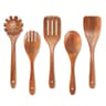 10 Piece Natural Teak Wooden Kitchen Utensil Set With Spoons And Spatulas 6