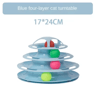 Four Layer Turntable Cat Toy Interactive Intelligence Training Track Tower With Rotating Balls 2