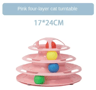 Four Layer Turntable Cat Toy Interactive Intelligence Training Track Tower With Rotating Balls 3