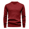 Mens Crew Neck Sweatshirt Solid Color Spring Jogging And Outdoor Sweatwear 5