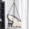 Hanging Cotton Rope Swing Chair With Cushion Indoor Hammock Chair With Hardware Kit 1
