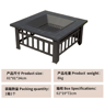 Outdoor Stove Grill Set Tea Brewing And Barbecue Heating Table With Grill Rack 17