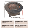 Outdoor Stove Grill Set Tea Brewing And Barbecue Heating Table With Grill Rack 7