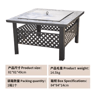 Outdoor Stove Grill Set Tea Brewing And Barbecue Heating Table With Grill Rack 8