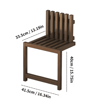 Foldable Bamboo Shoe Stool Wall Mounted Waterproof Shower Seat For Small Spaces 1