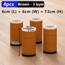 Stackable Furniture Heightening Foot Pads Adjustable Table Cabinet And Bed Leg Risers 4