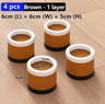 Stackable Furniture Heightening Foot Pads Adjustable Table Cabinet And Bed Leg Risers 6