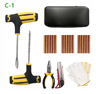Car Tire Repair Kit With Studding Tool  Rubber Strips  GlueFree Puncture Plug Set 3